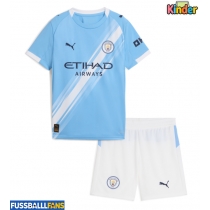 Manchester City Heimtrikotsatz Kinder 2025-26 Kurzarm (+ Kurze Hosen)
